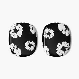 Monochrome Floral Pods AirPod Max Cases | Black White Denim Tears Floral Headphone Covers