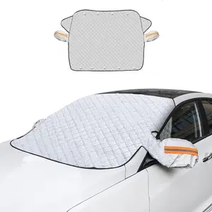 Car Windshield Snow Cover Sun Shade Winter Dust Rain Ice Frost Guard Protector - Durable Design for Winter Weather Protection & Summer sunshade cellophane car wrap Waterproof Breathable SUV insulated cover coat
