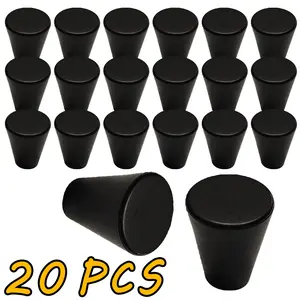 20-Piece Set Kitchen Cabinet Door Knobs Drawer Handles Dressing Table Hardware Matte Finish Includes Screws