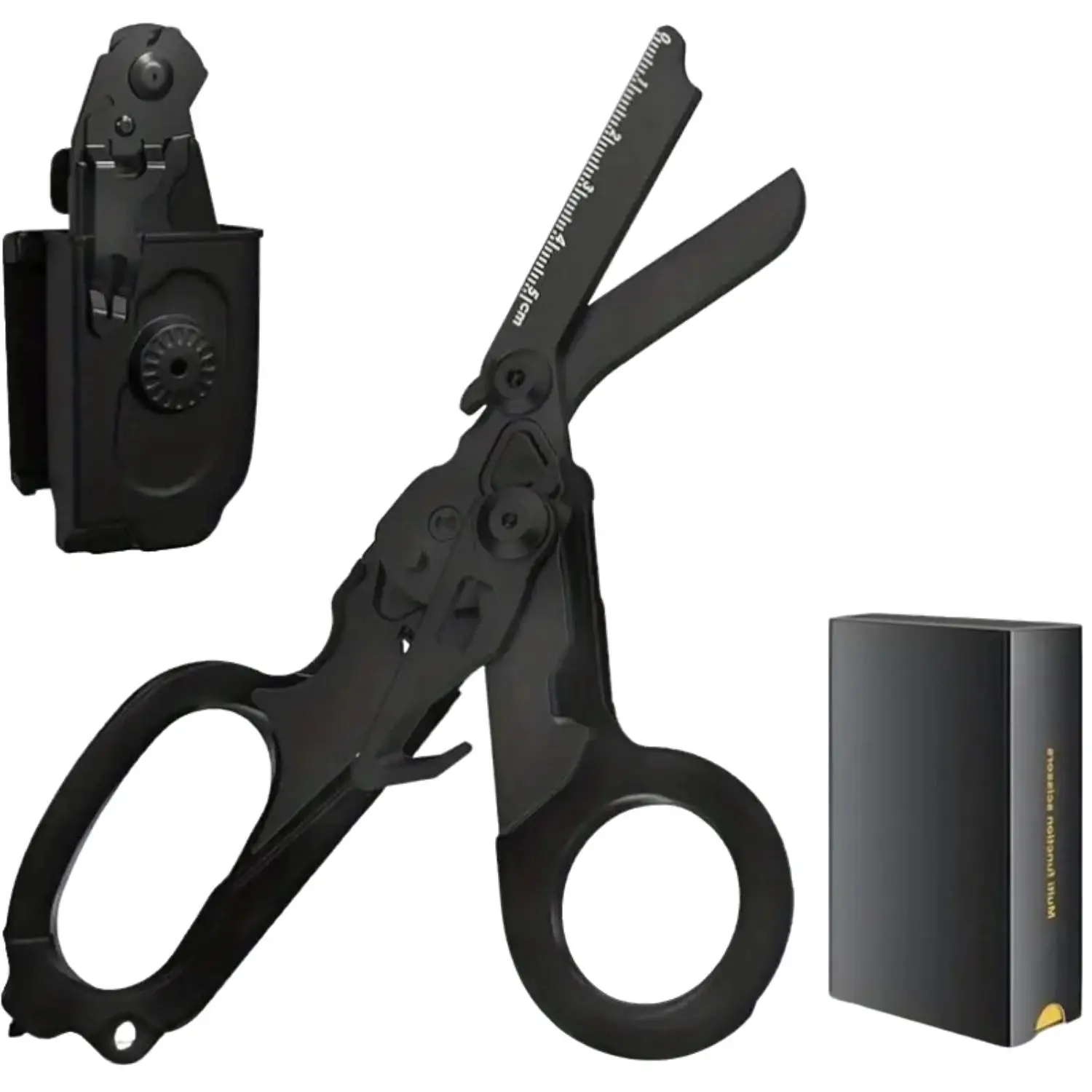 Foldable Trauma Shears with Holster, 1pc Emergency-Response Scissors for Nurses, Tactical Multi Tool EMT Shears with Gift Box