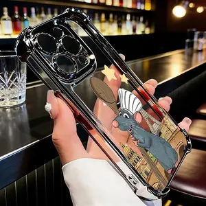 Ratatouille Remy in Paris Smartphone Casing Phone Case Suitable for iPhone 17 16e 16 15 14 13 12 11 Mini Pro Max Air X XR XSMAX 8 7 Plus Anti Fall Protective Protection Matte Back Cover