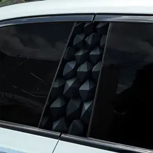Dark three-dimensional cluster style sticker 2-piece B-pillar waterproof, scratch-resistant, suitable for all models - cars, suitable for Audi, Honda, Mitsubishi, Ford, Volkswagen, BMW, Opel, Porsche, Citroen. Sedan, SUV, MPV