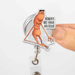 Marcus the Worm Badge Reel, Viral Tiktok Name ID Holder Badge Reel, Trendy Nurse Name Badge, Aesthetic Hospital Clip, Meme