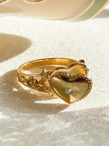 Vintage Style Blue Zircon, Unique Design Women's Personality Jewelry, Vintage Promise Rings, Perfect for Daily Wear, Parties & Gifts, Artificial Zircon Rings