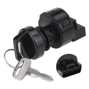 Ignition Key Switch for Polaris Ranger 400 500 570 800 4x4 Crew RZR 4 800 570 Scrambler Sportsman 550 500 SE XP ACE 570 900 ATV Replace OEM # 4012166 4011142   Off/Run/Light On/Start 6 PIN 4 Position