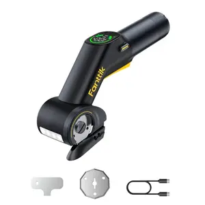 【FathersDayGift】Fanttik R200 Pro BowGuide Electric Cardboard Cutter, Cordless Scissors Tools with LED Display, 2-Speed Adjustable Rechargeable Powerful Rotary Box Cutter, 2 Blades for Fabric Cuts, Carpet, Leather Summervibes, Tools And Gadgets