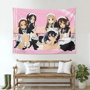 Kawaii K ON Tapestry Wall Art, Home Decoration, Japan, Room Decors, New