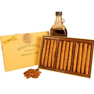 Maple Pecan Almond Lace Tuile Box - 12ct