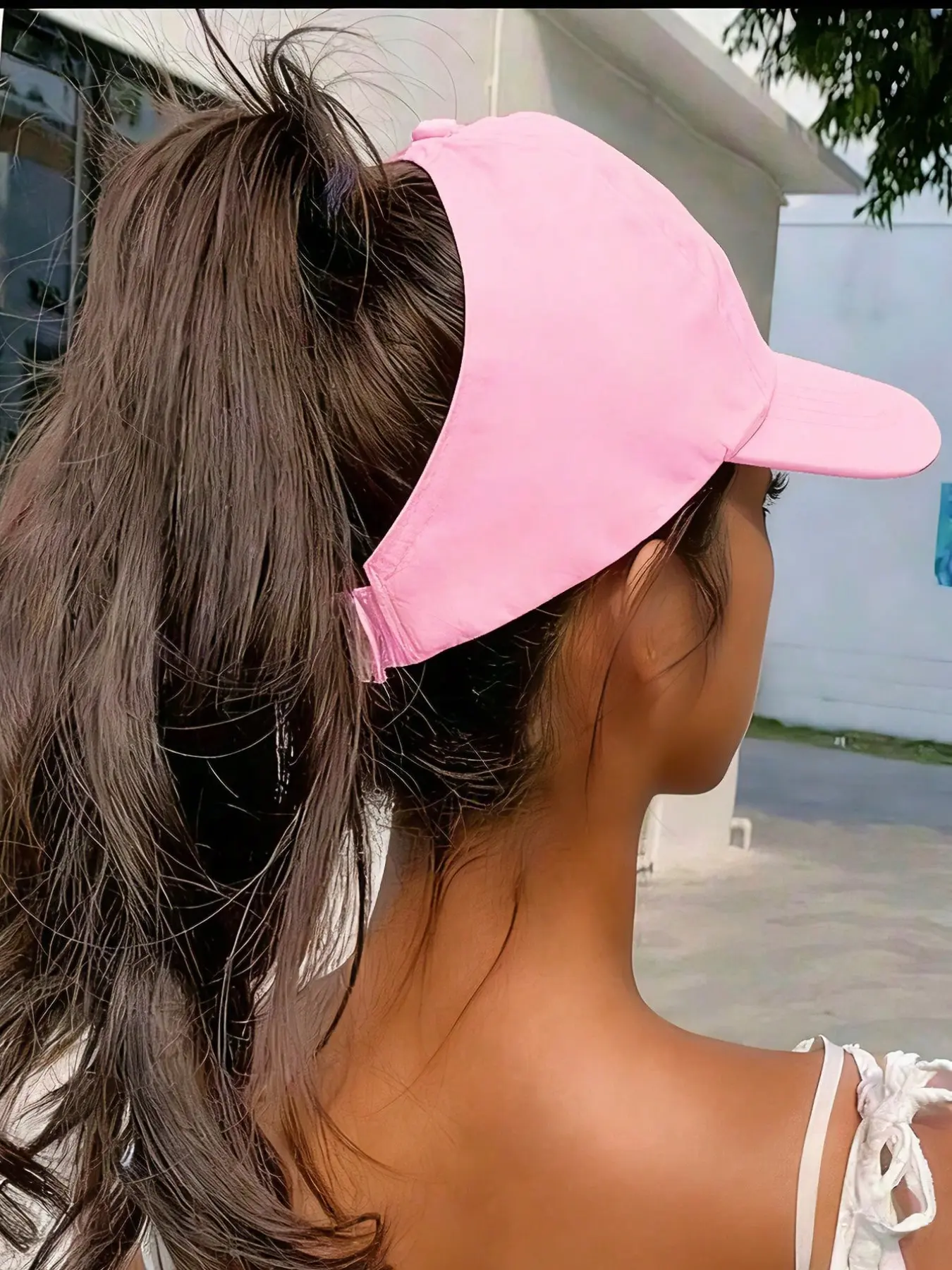 1PC Women's High Ponytail Baseball Cap, Lightweight Adjustable Cap, Breathable Sun Visor Hat with Adjustable Back Opening, Multiple Colors Available, Outdoor Sports Cap, No Hair Compression, Casual Versatile, Spring & Summer Travel