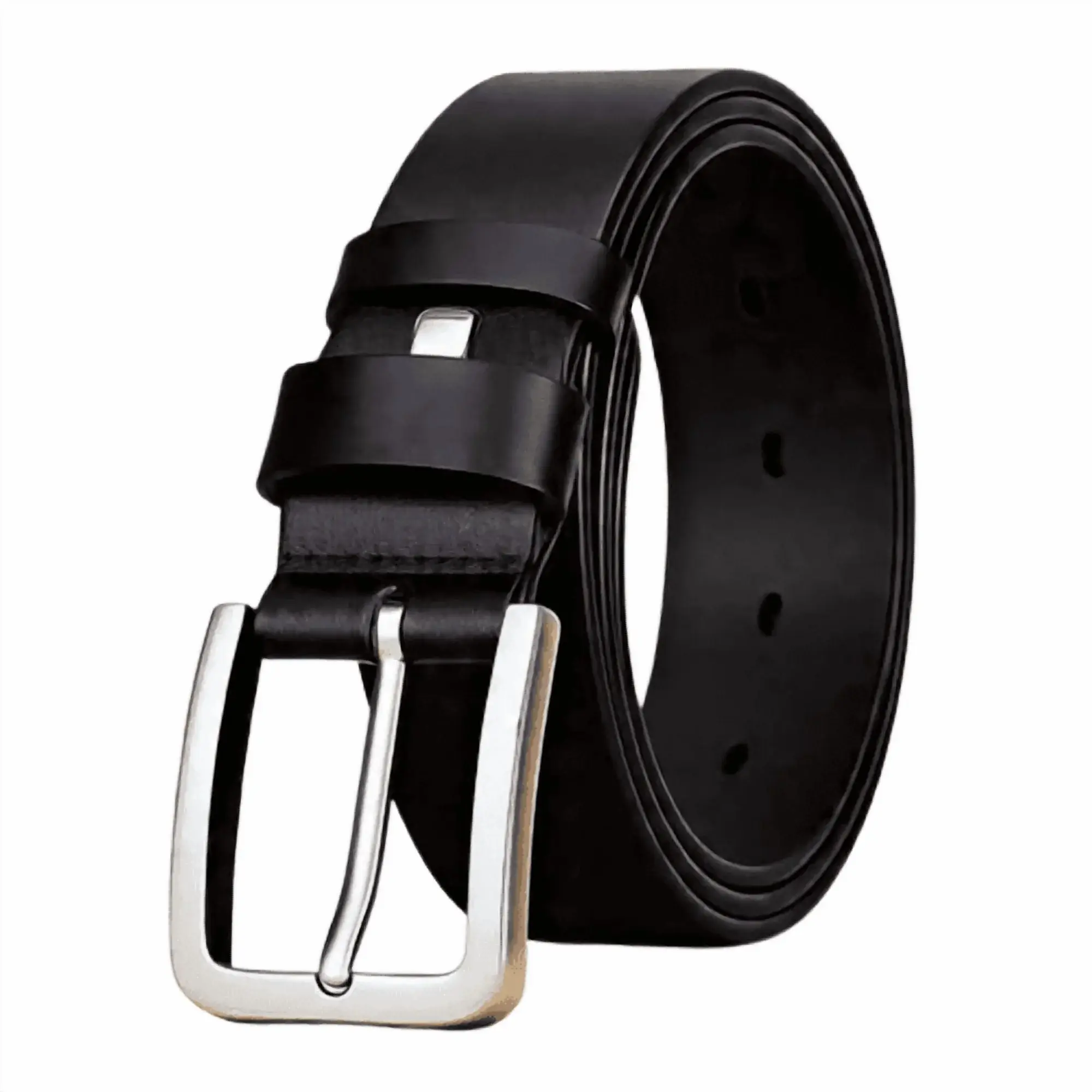 mens black leather dress belt Men's adjustable Palmellato leather belt | black