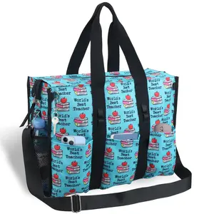 WAYIDEAL Personalized Nurse Bags for Work Nursing Bag Multiple Pockets Waterproof Organizing Zip Top Clinical Bag