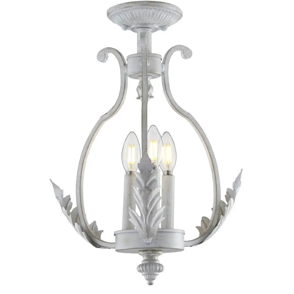 JONATHAN Y Austen Transitional Metal LED Semi Flush Mount Indoor Lighting - Home Decor Light, LED Lighted Fixture for Bedroom & Living Room