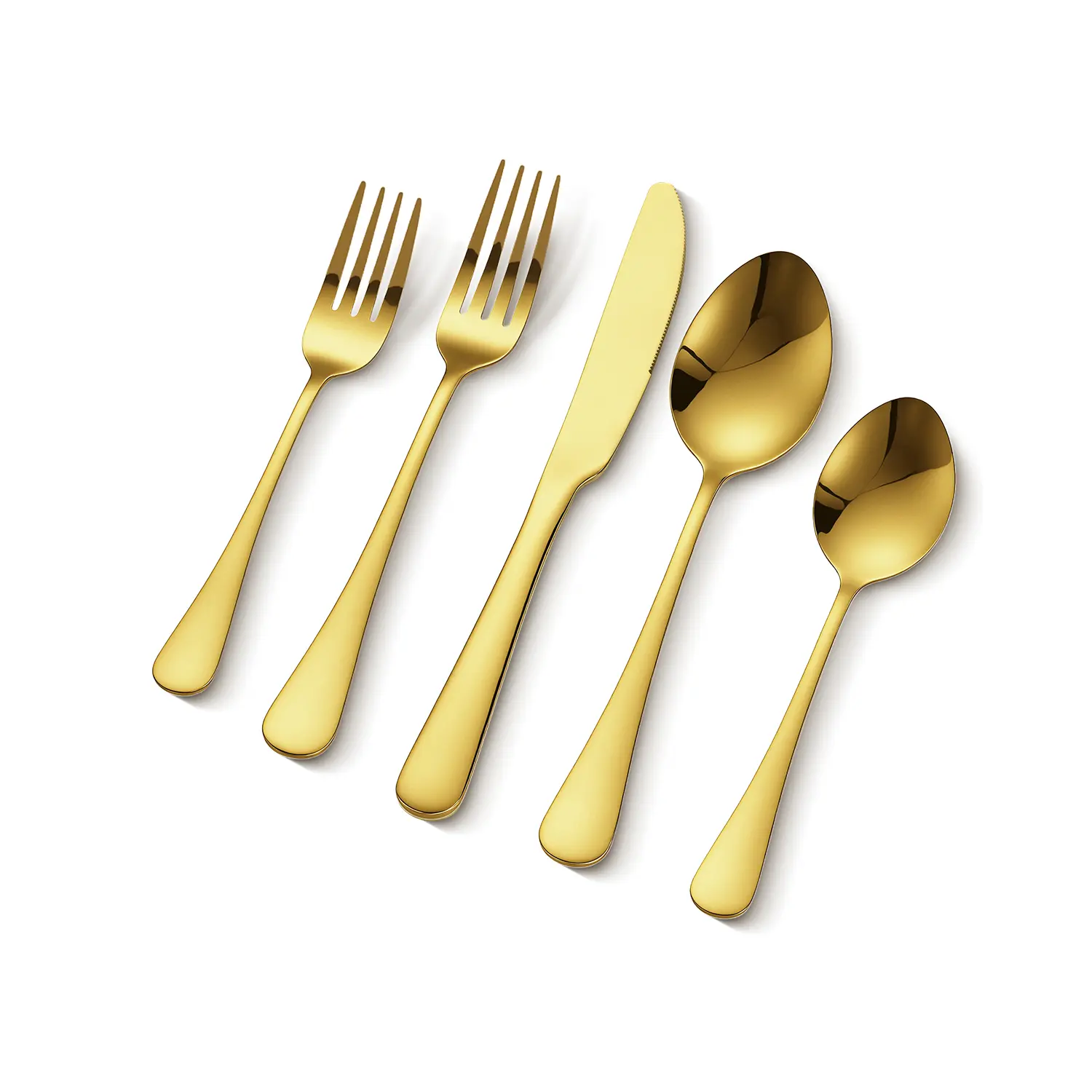 VEVOR 60-Piece Metal Match Stainless Steel Tableware Set - Heavy-Duty, Plastic-Free, Corrosion-Resistant, Dishwasher Safe, Modern Cutlery for 12, Reusable, Stylish, Ideal for Everyday Meals, Housewarming Gift