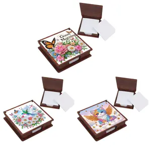 DIY Wooden Diamond Painting Kit Note Box To Do List Planer DIY Diamond Art Notepad Box