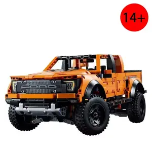 Technical Raptor F150 Truck Building Blocks MOC Creative DIY Assembly Toy Durable