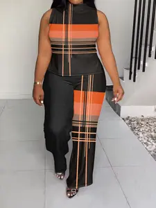SummerVibes Women's Summer Outfit Lounge Set Plus Size For Women Summer Outfits Lounge Sets,Womens Lounge Set V-Neck Sweatsuits Tracksuit Short Sleeve Baggy Wide Leg Pant Sets Beach Vacation Travel Womenswear