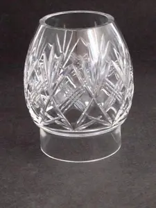 Hand Cut Glass lamp shade globe