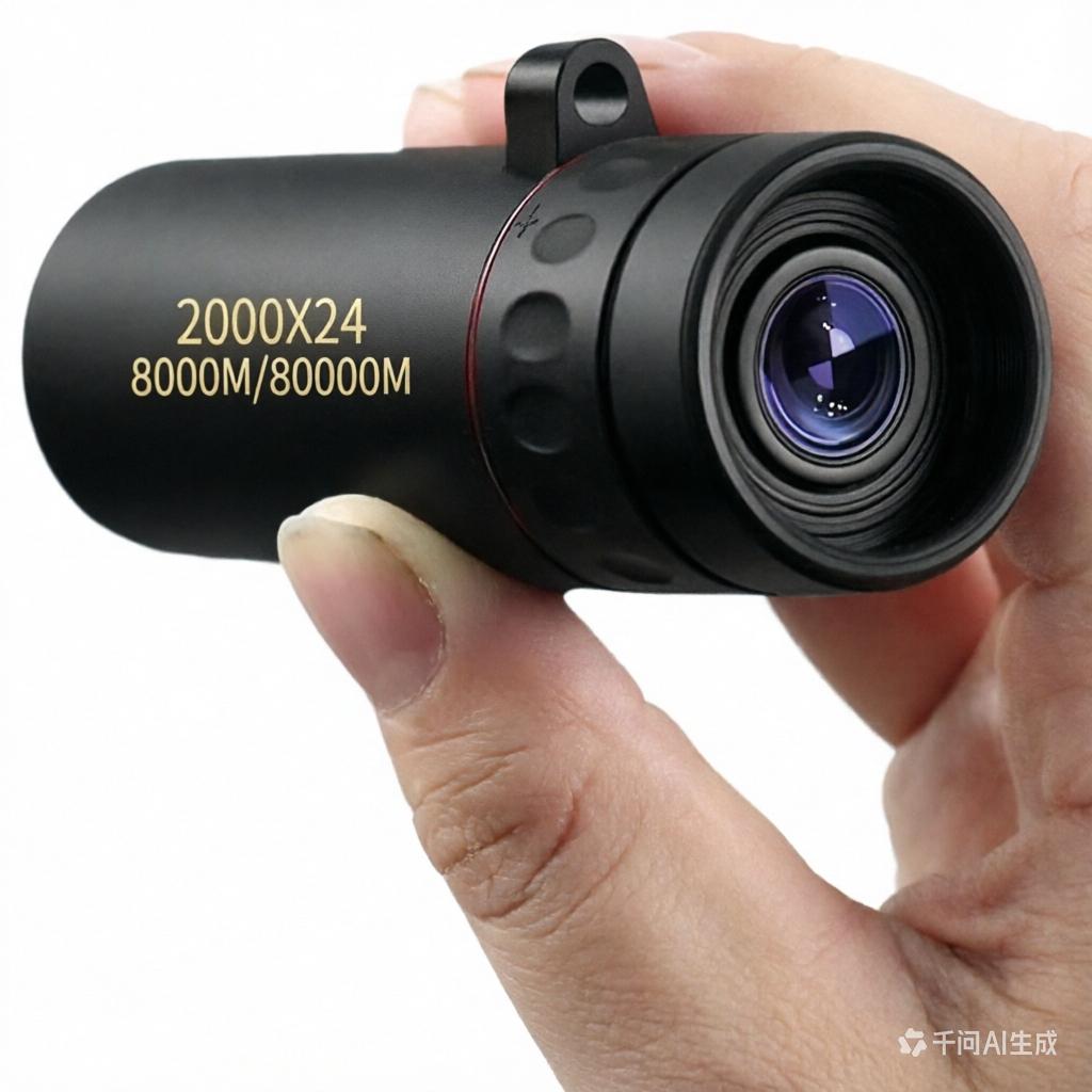 High-Power 8X Compact Monocular Telescope, Lightweight & Portable for Outdoor Adventures, Bird Watching, Hiking and Stargazing