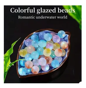 50pcs Modern Glass Marbles, For Weddings And Decorations | Non-Electric Ground Decor Balls | Starry Speckled Marbles For Games And Home Decor Vase Filler