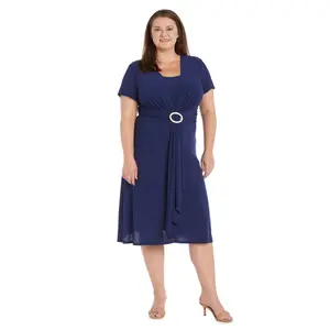R&M Richards 9881W Plus Size Short Dress
