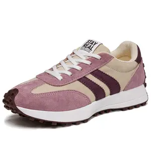 Women's Retro Forrest Gump Running Shoes Soft Cushioned Platform Sneakers Breathable Color Block Fashion Footwear Non-Slip for Daily Commute Walking Shopping