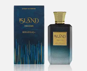 KHADLAJ ISLAND DREAMS Is An Oriental Perfume For Men And Women, 3.4Oz/100ml, With Bergamot And Ginger In The Top Note; The Middle Note Is Grapefruit; The Main Tone Is Dragon Slayer Ether And Musk