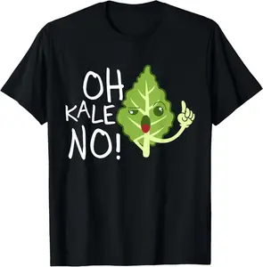 100% Cotton Oh Kale No! Vegan Shirt, Vegetarian TShirt, Veggie Tee T-Shirt