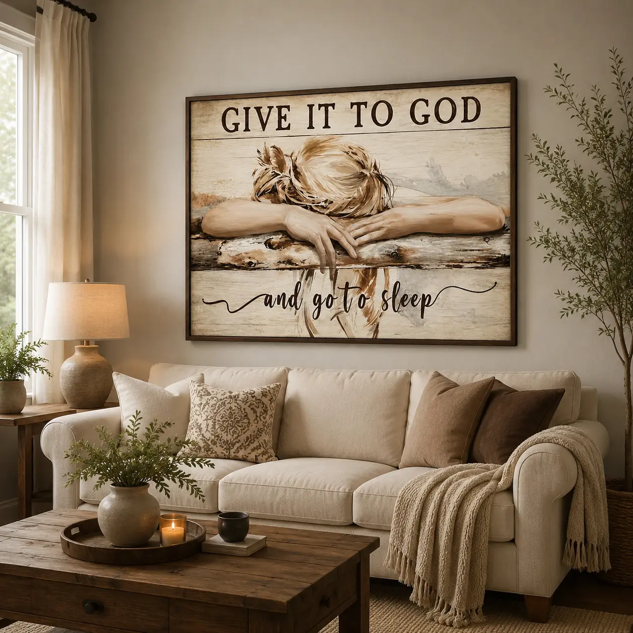 Ready-to-hang framed canvas art -Inspirational wall decor for livingrooms and bedrooms, perfect homedecoration or holiday gift. VintageWall Art Vintage Letter Print walldecor Ready-to-hang framed