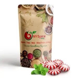 Starlight Peppermint Hard Candy - Individually Wrapped Old Fashioned Red & White Mint Candy - Sweet Snack for Christmas - Bonbon Candies