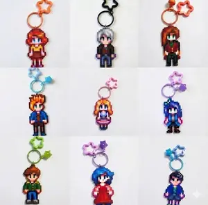 Stardew Valley Pixel Art Keychains | Sebastian Abigail Shane Elliott Grandpa Gift | All Villagers Characters NPC | Indie Game Decor Acrylic Keychain, Great For Daily Use Or As Thoughtful Little Gifts For Your Friends And Yourself