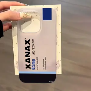 Stable Xanax Phone Case for iPhone 16 15 14 13 12 11 Pro Max Mini XR XS X 7 8 Plus, Soft Tpu Matte Back Cover, Durable Protection