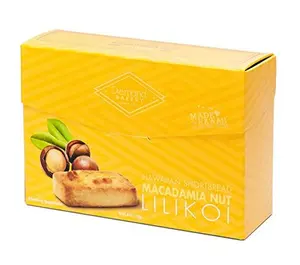 Diamond Bakery Hawaiian Shortbread Macadamia Nut Cookies, Lilikoi 4 ounce (113g)