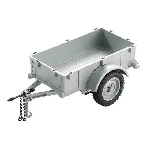 FMS Hobby Portable Customized Detachable Design RC Trailer Equipment - Sturdy and Durable Materials Accessory for 1:18 RC Crawler, 1:12 Crawlers/Trucks, FCX18 Land Cruiser 80 Hauling, Decoration-Ready Model Car