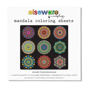 Mandala Coloring & Painting Sheets – Relaxing Art for All Ages, Stress-Relief & Creativity, Premium Quality Paper