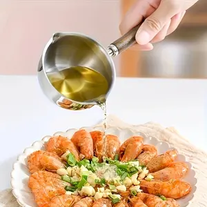 1PC Stainless Steel Mini Butter Melting Pot, Kitchen Utensils - Perfect for Chocolate, Cheese & Omelets | Waterproof Kitchen Essential