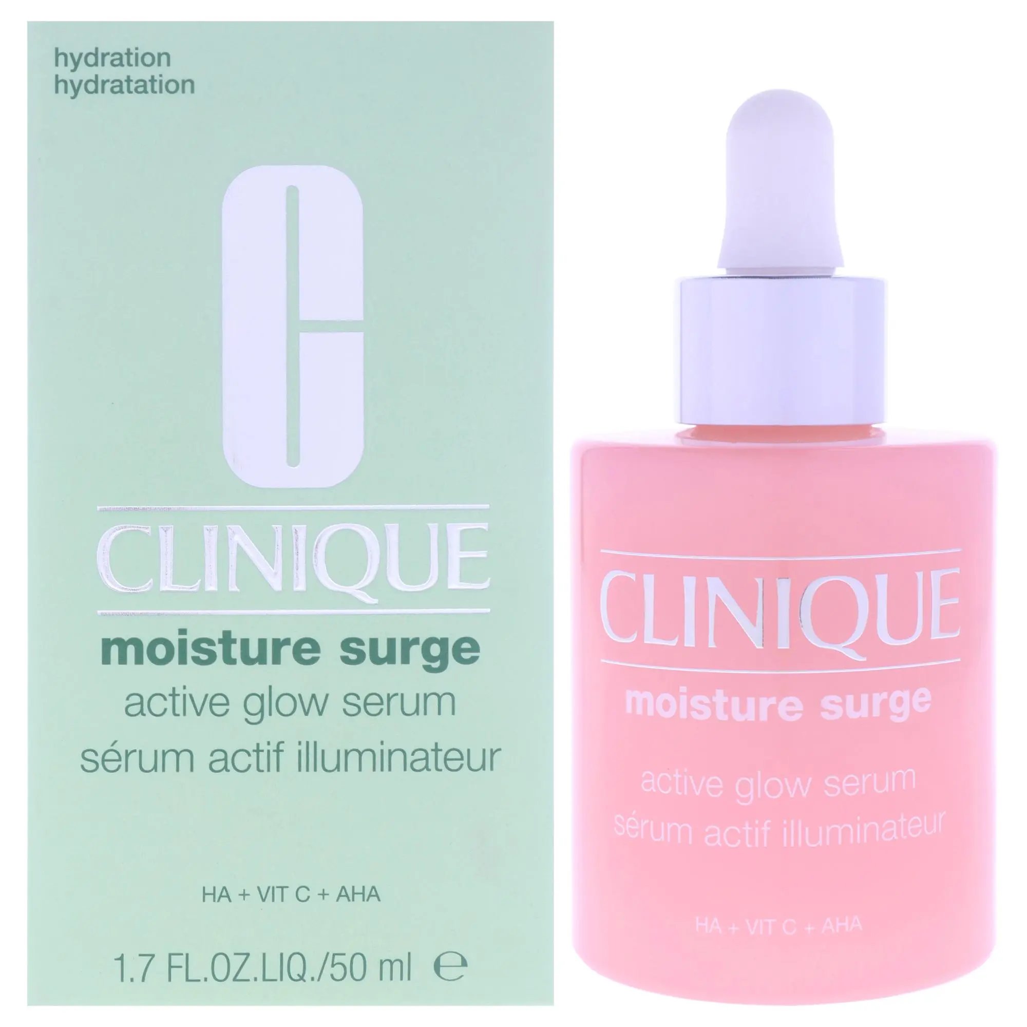 Clinique Moisture Surge Active Glow Hydrating Radiant Serum for Women - 1.7 oz Beauty & Personal Care Serum