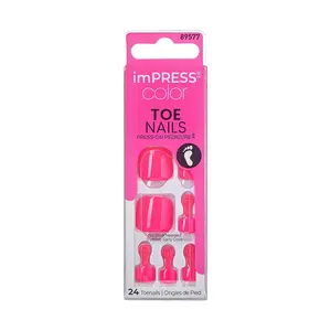KISS imPRESS Color Toe Nails - Spun Sugar