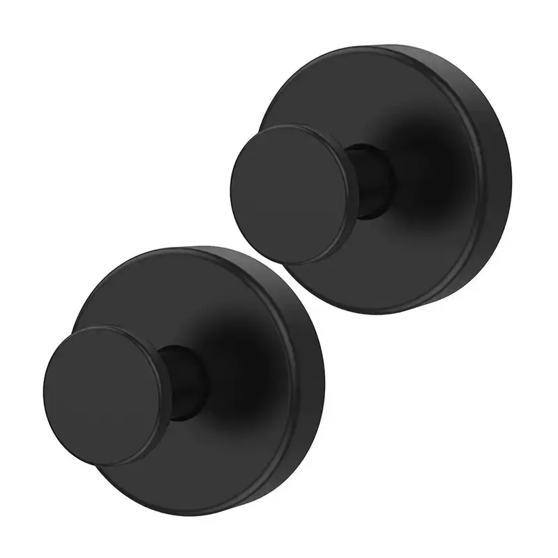 Stainless Steel Suction Cup Wall Hooks - Renter-Friendly, No Drill, Damage-Free, Waterproof, Strong Suction - 15 lbs Heavy Duty Holder for Towels, Smooth Tile, Glass, Home Storage