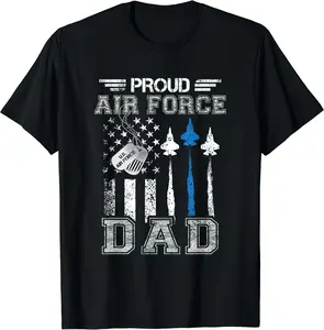Proud Air Force Dad US Air Force Graduation Dad Gifts T-Shirt