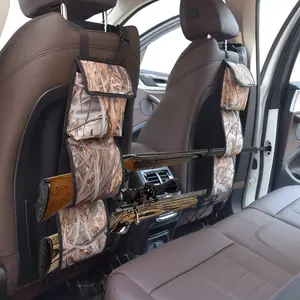 Seat Back  Rack,  Sling Bag, Camo Front Seat  Organizer Holder for Hunting Rifles/Shotguns Gun