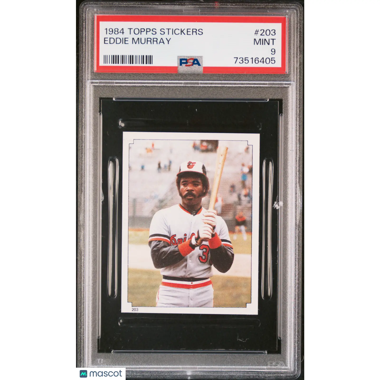 Eddie Murray PSA 1984 Topps Stickers Baseball #203 9 73516405