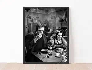 Horror Movie Poster, Herman And Lily Munster Print, The Munsters Movie Poster