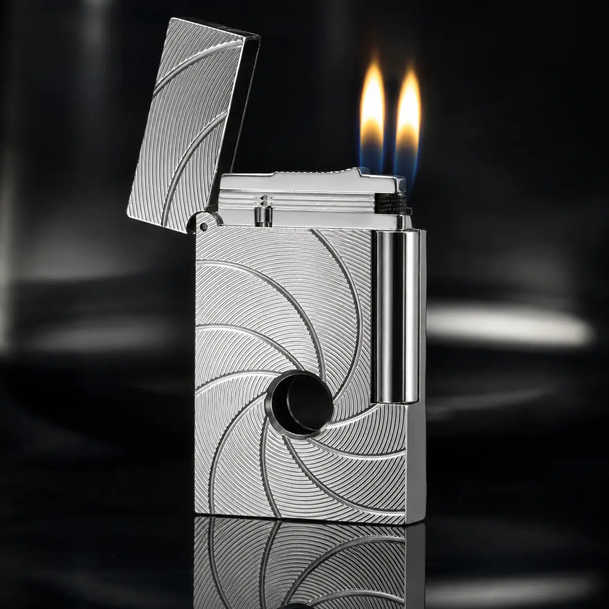 [Double Flame] DPT James Bond 007 Lighter (NO FUEL) 145g best Ping gift