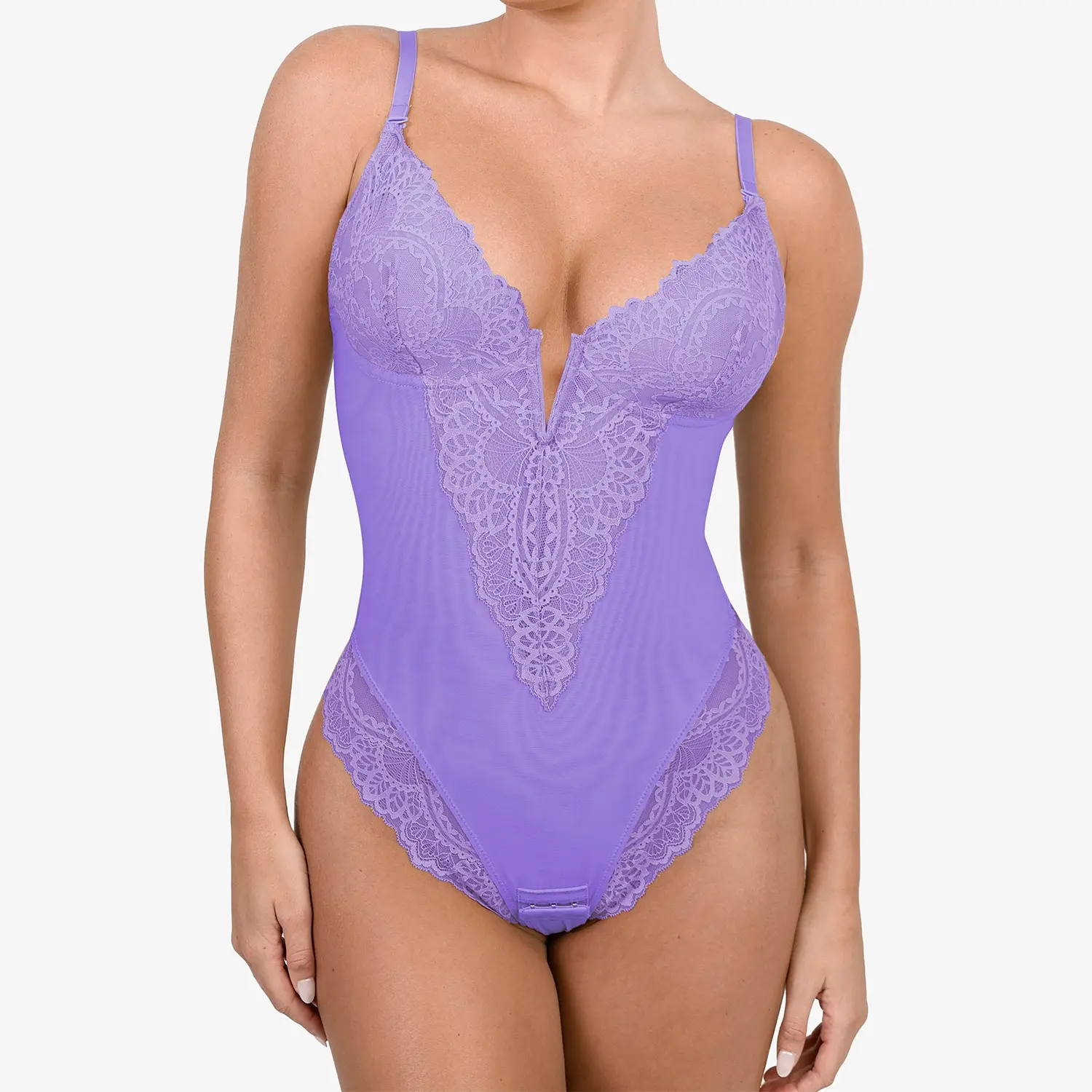 Thong Bodysuit- Purple