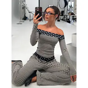 Virenna Fold Over Pants Black Multi