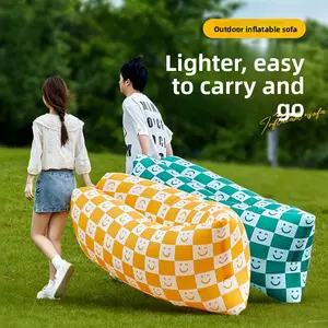 Outdoor camping lazy, inflatable, sofa outdoor camping music festival inflatable sofa foldable one minute inflatable portable seat