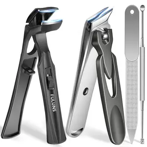 Nail Clippers for Men Thick Nails with Angled Head & Wide Opening, Heavy Duty Large Nail Clippers for Seniors with Catcher, 2026 Slanted Sharp Nail Clippers Set Gifts for Men Women Adults