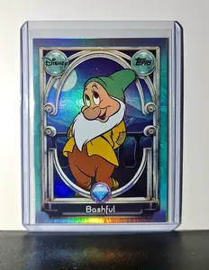 Bashful 2025 Topps Disney Wonder #105 Diamond Card Snow White & the Seven Dwarfs