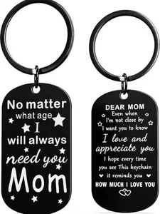 Memorial Day   | Sentimental "Mom" Keychain – The Perfect Gift from Daughter or Son | Meaningful Birthday & Holiday Keepsake