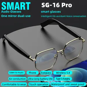 SG-16 Pro 2026 Smart Wireless Audio Glasses UV-Resistant Waterproof Multifunctional Call & Music Universal for Men Women Ideal for Leisure Sports Running